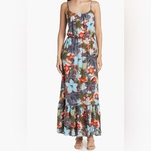 Fraiche by J Shreya Tropical Print Dress, Large, Great Condition Like New